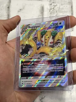 Pokemon Regigigas Vstar 114/159 Crown Zenith Holo Pokemon Card NM Nintendo TCG - Image 2