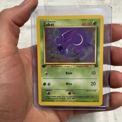 Pokemon Zubat 70/82 - 1st Edition Team Rocket Vintage Pokemon Card LP+ Vintage - Image 1