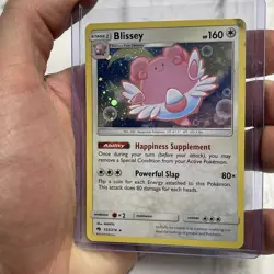 Blissey - 153/214 - Pokemon Lost Thunder Sun & Moon Cosmos Holo Rare Card LP TCG - Image 1