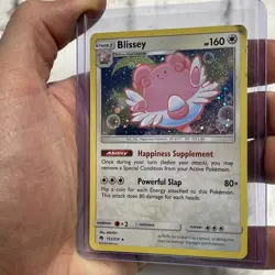 Blissey - 153/214 - Pokemon Lost Thunder Sun & Moon Cosmos Holo Rare Card LP TCG - Image 2