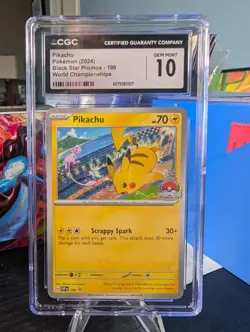 CGC 10 Pikachu 190 Sv: Scarlet & Violet Promo Cards Regular - Image 1