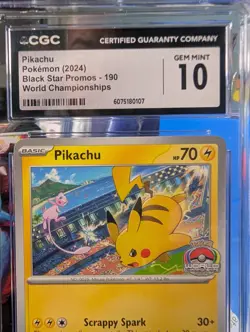 CGC 10 Pikachu 190 Sv: Scarlet & Violet Promo Cards Regular - Image 2
