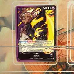 King, One Piece TCG: Two Legends, Leader Card (OP08-057) - Image 1