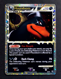 2010 Pokemon HOUNDOOM PRIME Undaunted Set HOLO HeartGold & SoulSilver Card 83/90 - Image 1