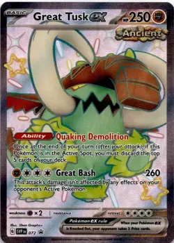 Great Tusk ex 072 Sv: Scarlet & Violet Promo Cards Holo - Image 1