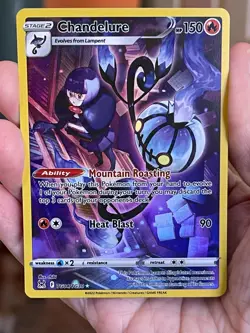 POKEMON CHANDELURE TG04/TG30 RARE TRAINER GALLERY HOLOFOIL LOST ORIGINS NM CARD - Image 1