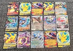 15 Pokemon Jumbo Promo Card Oversized 5"x7" Lot Basic, Stage 1, VStar, V-Union - Image 1