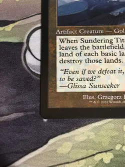 C5032 MAGIC GATHERING MTG BROTHERS' WAR SUNDERING TITAN #57 MYTHIC NM RETRO - Image 4