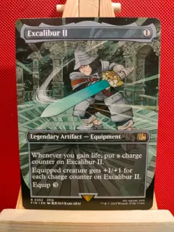 Excalibur II (Borderless) - Final Fantasy - NM - Rare - MTG - Image 1