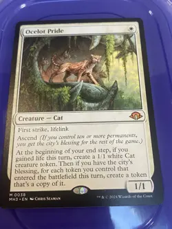 WotC MAGIC Gathering MODERN HORIZONS 3 unplayed mint mythic rare OCELOT PRIDE - Image 1