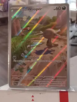 POKEMON PHANTASMAL FLAMES PALDEAN WOOPER 102/094 ME02 ILLUSTRATION RARE FULL ART - Image 1