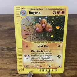 2002 Pokemon Expedition Dugtrio Holo 10/165 - Image 1