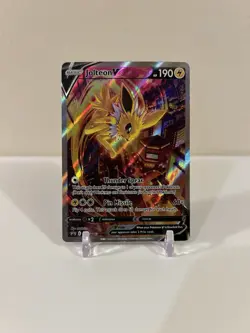 Pokemon Sword & Shield - Jolteon V SWSH183 Holo Black Star Promo English LP - Image 1