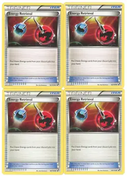 4x Pokemon TCG Energy Retrieval 92/114 Black & White Regular Playset LP - Image 1