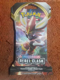 (1) Pokemon TCG Sword & Shield Rebel Clash Sleeved Booster Pack Sealed BRAND NEW - Image 1