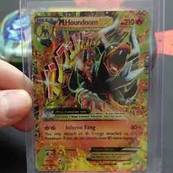 Pokemon M Houndoom EX Ultra Rare Full Art Holo Mega Breakthrough 22/162 210HP - Image 1