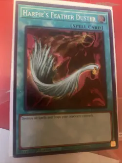 Yugioh Harpie's Feather Duster EGS1-EN022 1st Edition Super Rare LP - Image 2