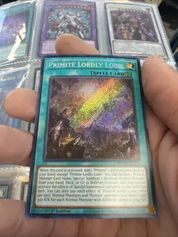 YUGIOH PRIMITE LORDLY LODE SECRET RARE NM BLMM-EN172 - Image 1