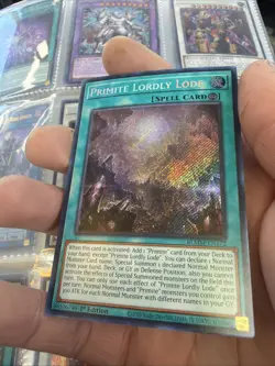 YUGIOH PRIMITE LORDLY LODE SECRET RARE NM BLMM-EN172 - Image 2