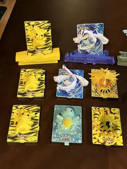 Pokemon Movie 2000 Power Cards and Stands Burger King 3D Toys 14 Collection Lot - Image 2