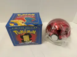 1999 Burger King Pokemon Charizard Pokeball Sealed 23K Gold Plated Trading Card - Image 1