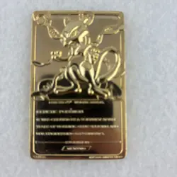 1999 Burger King Pokemon Trading Card - Mewtwo 23k (Plated)- BK Promo - Image 2