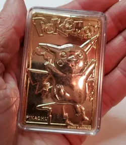 Pokemon 23K Gold Plated Trading Card | #25 Pikachu | Burger King - COA Included - Image 1