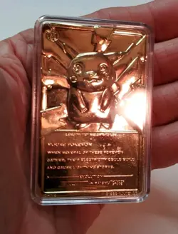 Pokemon 23K Gold Plated Trading Card | #25 Pikachu | Burger King - COA Included - Image 3