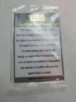 Pokemon 23K Gold Plated Trading Card | #25 Pikachu | Burger King - COA Included - Image 5