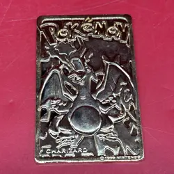 Burger King Pokemon 23K Gold Plated Charizard Card (1999) #8 - Image 1