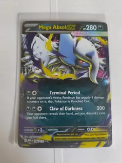 Pokemon Mega Absol ex 086/132 ME01: Mega Evolution Double Rare Card NM - Image 1