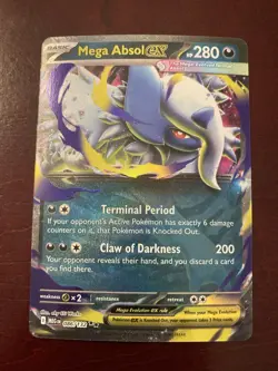 Mega Absol ex 086/132 Double Rare Holo ME01: Mega Evolution Pokemon TCG Card NM - Image 1