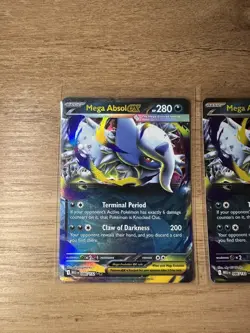 (ALL 3) Mega Absol EX 086/132: Double Rare Card : Mega Evolution : Pokemon TCG - Image 3
