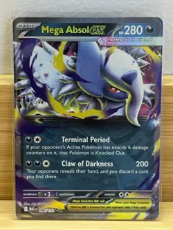Mega Absol ex 086/132 NM Double Rare Holo Mega Evolution Pokemon Card TCG 86/132 - Image 1