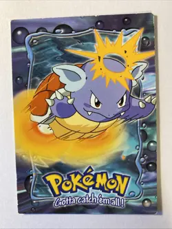 WARTORTLE #08 Pokemon Card TCG Topps TV Animation Edition E8 of 12 - Image 1