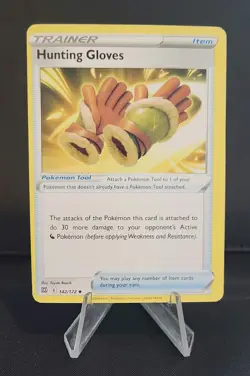 Pokemon: Brilliant Stars - Hunting Gloves 142/172 - Miscut Error Card - Image 1