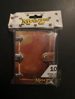 *RARE* ONE pack of 100 Metazoo Leather Book Spellbook Card Sleeves, New! - Image 1