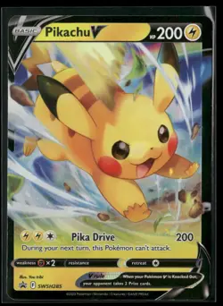 Pikachu V Promo SWSH: Sword & Shield Promo Cards SWSH285 NM - Image 1