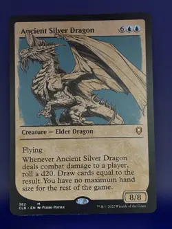 Ancient Silver Dragon (Showcase) Commander Legends: Battle for Baldur's Gate NM - Image 1