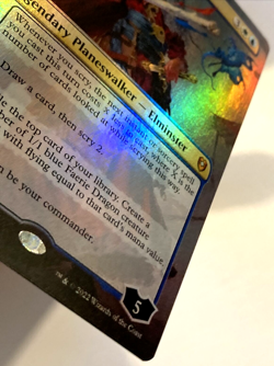 MTG Elminster *BORDERLESS FOIL* Battle for Baldur's Gate 362 NM - Image 3