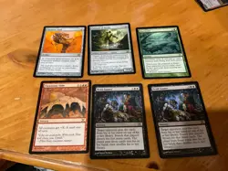 6x MTG Commander rares, mythic, and foils Mixed lot MN to good condition - Image 1