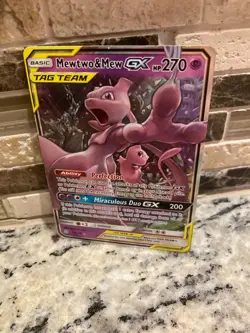 Mewtwo & Mew GX 71/236 Sm-Unified Minds Holo Pokemon Card - Image 1