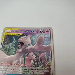 Mewtwo & Mew GX 71/236 Tag Team Ultra Rare Unified Minds Pokemon Card - Image 3