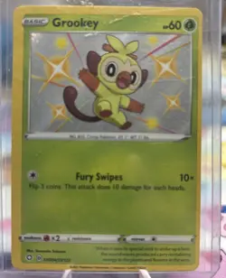 Grookey SV004/SV122 Shining Fates Shiny Vault Holo Rare Pokemon TCG NM - Image 1