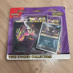 Pokemon Ascended Heroes Tech Sticker Collection Pack Gastly Gengar - Image 1