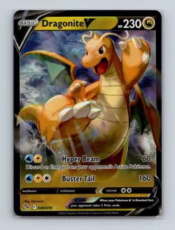 Dragonite V 049 2022 Pokemon Go Ultra Rare Card NM+ - Image 1