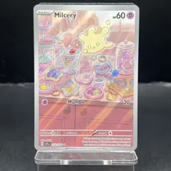 Pokemon TCG Milcery 152/142 Stellar Crown Illustration Rare Near Mint Condition - Image 1