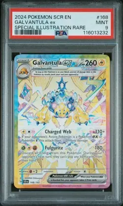 PSA 9 Galvantula ex 168/142 Special Illustration Rare Pokemon TCG Stellar Crown - Image 1