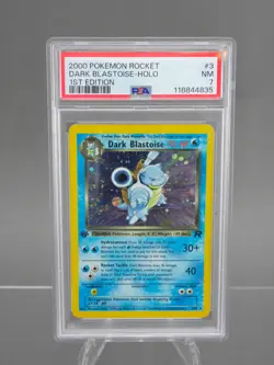 2000 POKEMON ROCKET 3 DARK BLASTOISE HOLO 1ST EDITION PSA 7 SEE MORE - Image 1