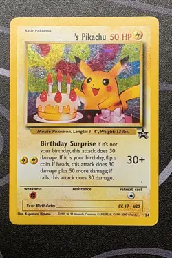 Pokemon ______'s Pikachu Promo Holo Wotc 24/53 Basic 50 HP - Image 1